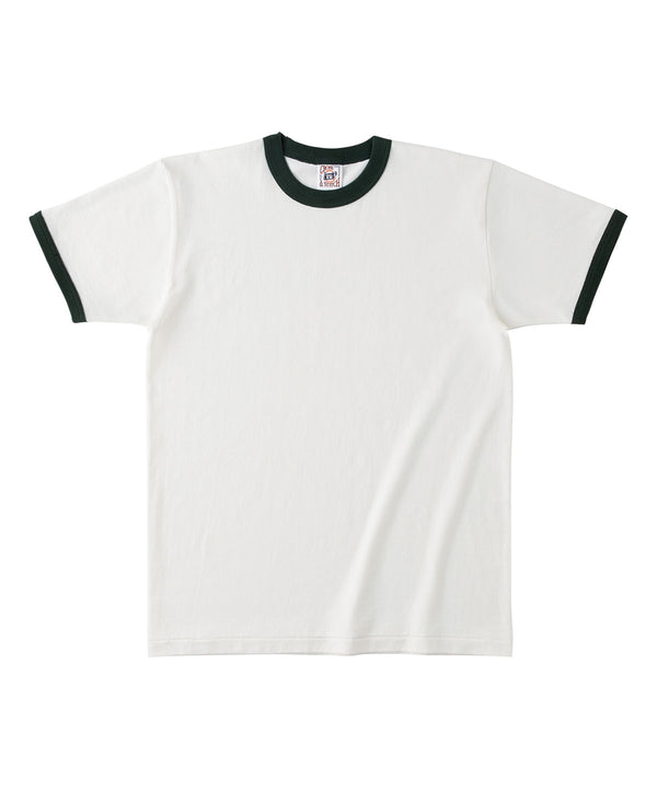 オープンエンド マックスウェイト リンガーTシャツ|6.2oz|OE1121|CROSS & STITCH