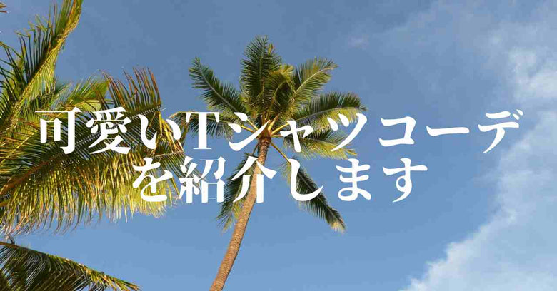 可愛いTシャツコーデを紹介します