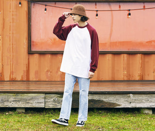 ラグラン ロングスリーブ Tシャツ（1.6インチリブ）｜5.6oz｜5048-01｜United Athle