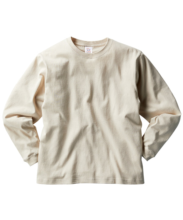 オープンエンド マックスウェイトロングスリーブTシャツ(リブ有り)|6.2oz|RL1216|CROSS & STITCH